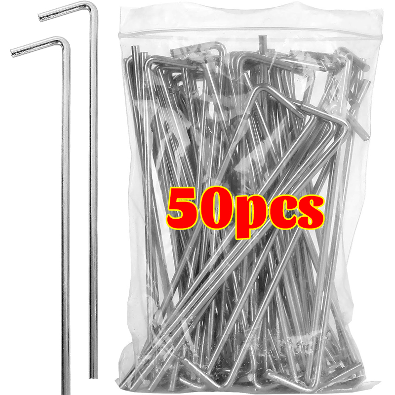 Bonsai Garden Ornaments - Heavy Duty Metal Tent Stakes Pegs