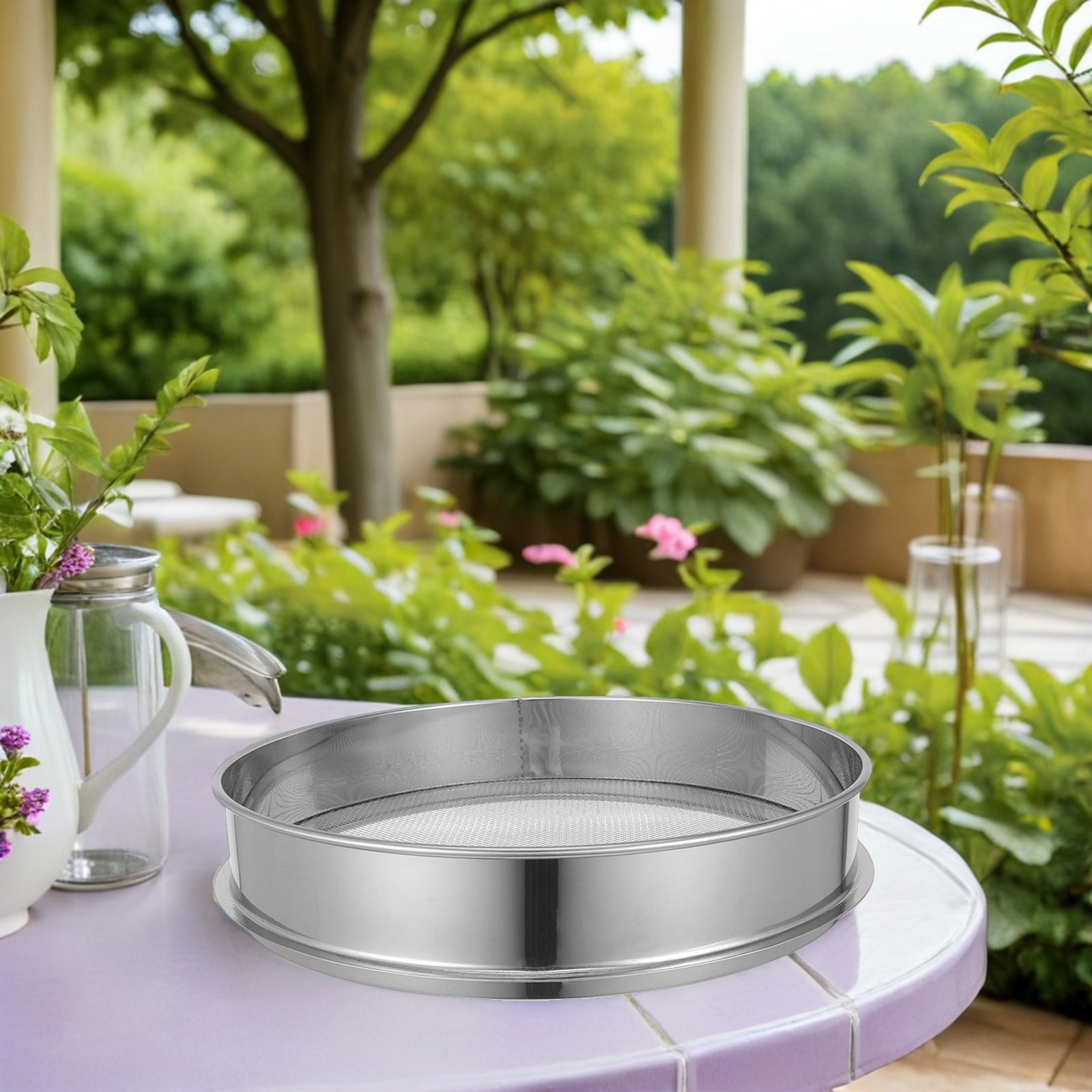 Us Bonsai Garden - 1pcs 35Cm Stainless Steel Garden Soil