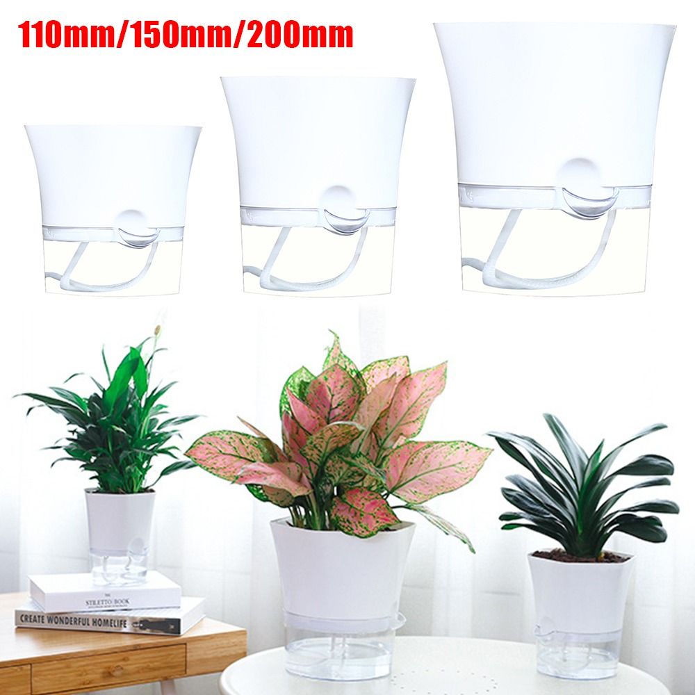 Mini Bonsai Zen Garden - Transparent Double Layer Plastic Flower Pot