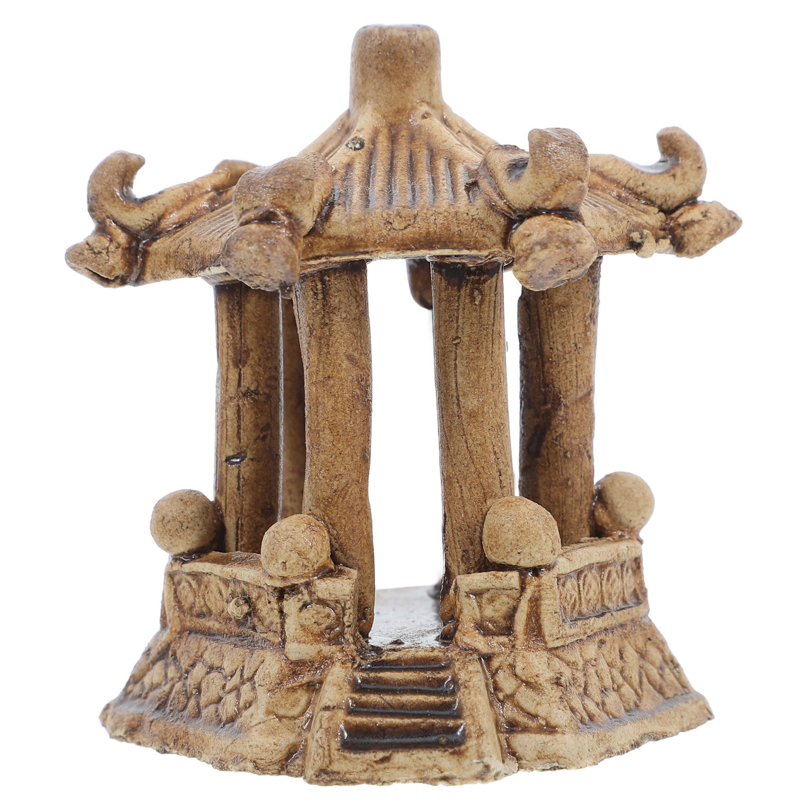 Us Bonsai Garden - Miniature Ceramic Pagoda Hexagonal Pavilion Bonsai