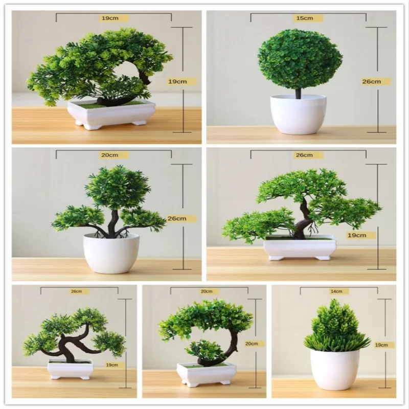 Bonsai Garden Sushi - Artificial Plants Potted Bonsai Green Small