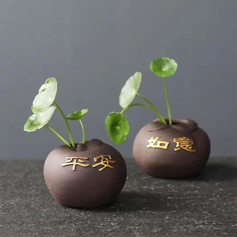 Creative Purple Clay Tea Pet F - Bonsai Garden Ornaments review and price