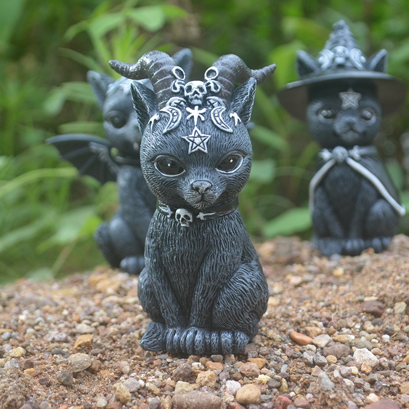 Halloween Magic Cat Resin Craf - Bonsai Garden Desk review and price