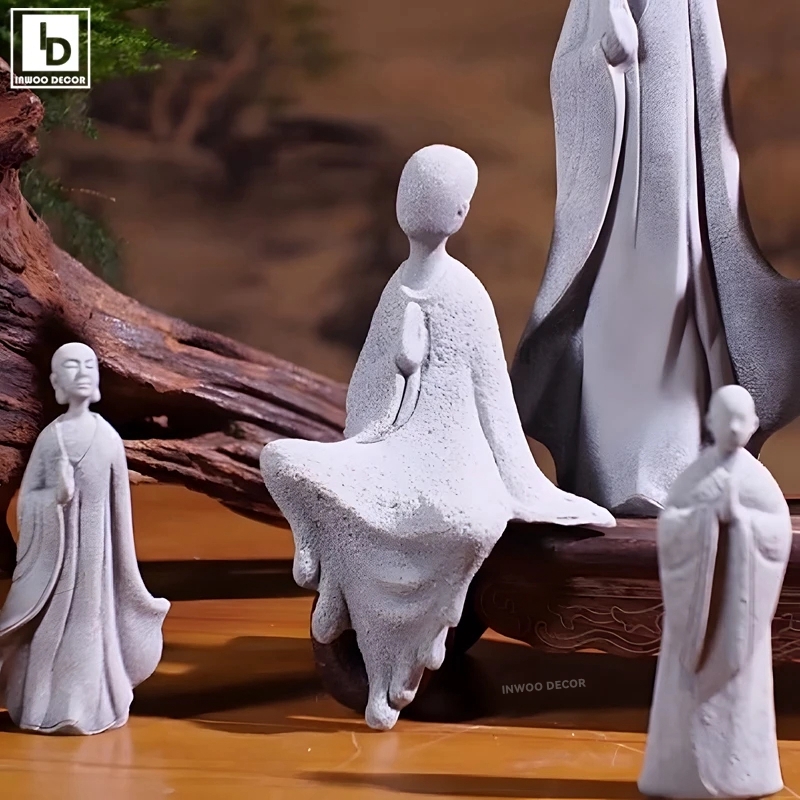 Stone Buddha Statue Little Mon - Bonsai Garden Desk review and price