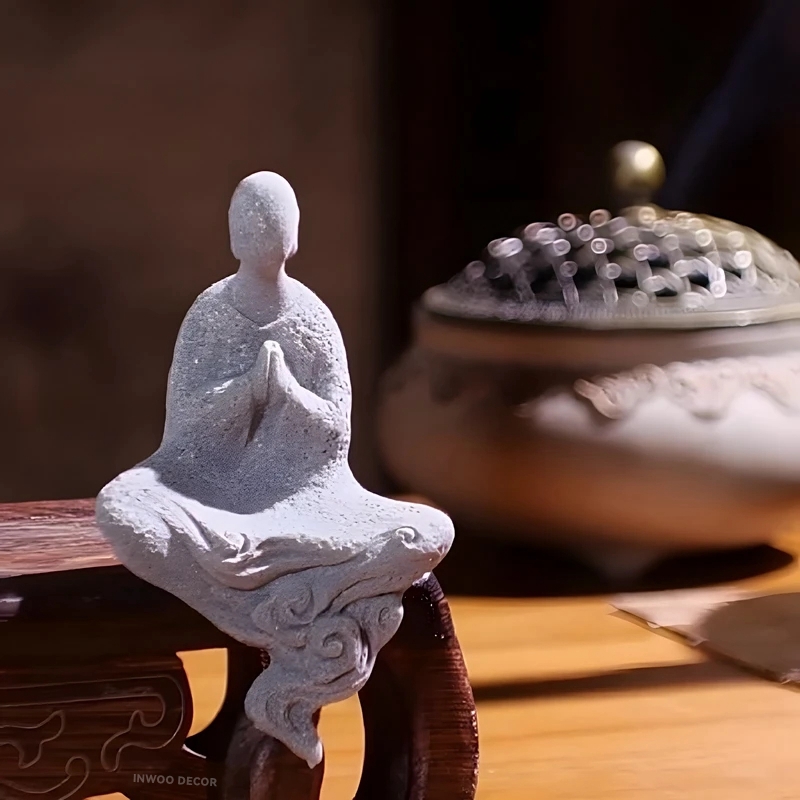 Stone Buddha Statue Little Mon - Bonsai Garden Desk review and price