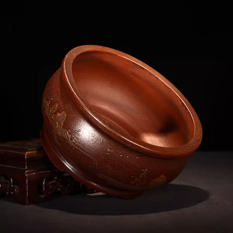 Round Circle Bonsai Vase, Purp - Bonsai Garden Desk review and price