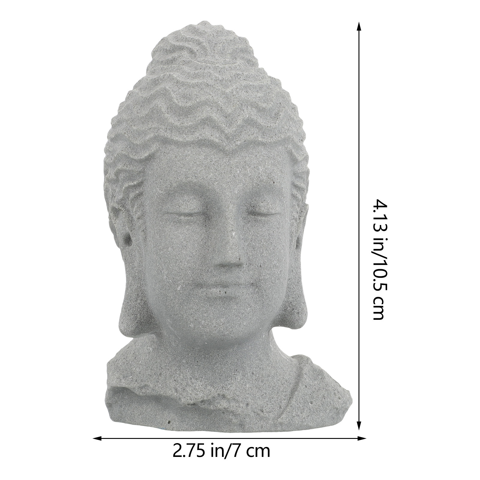Meditating Buddha Head Statue  - Us Bonsai Garden review and price