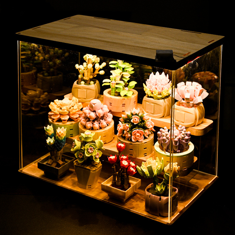 DIY MOC Potted Plants Succulen - Bonsai Garden Lego Set review and price