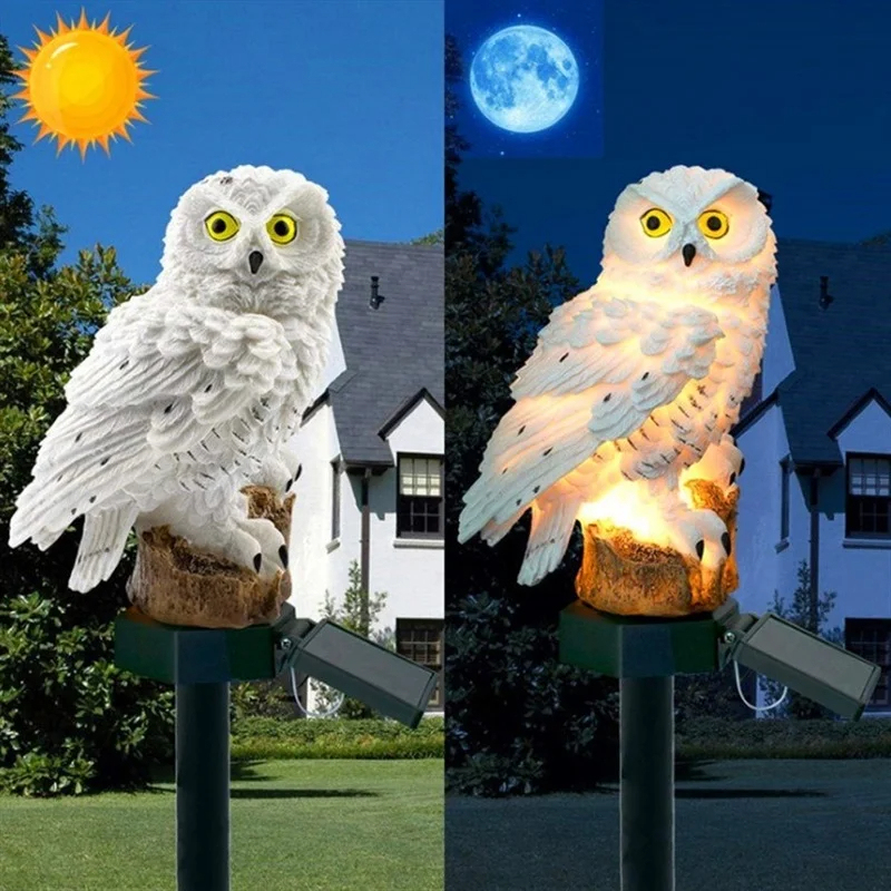 Solar Owl Statue Garden Light  - Bonsai Garden Ornaments review and price