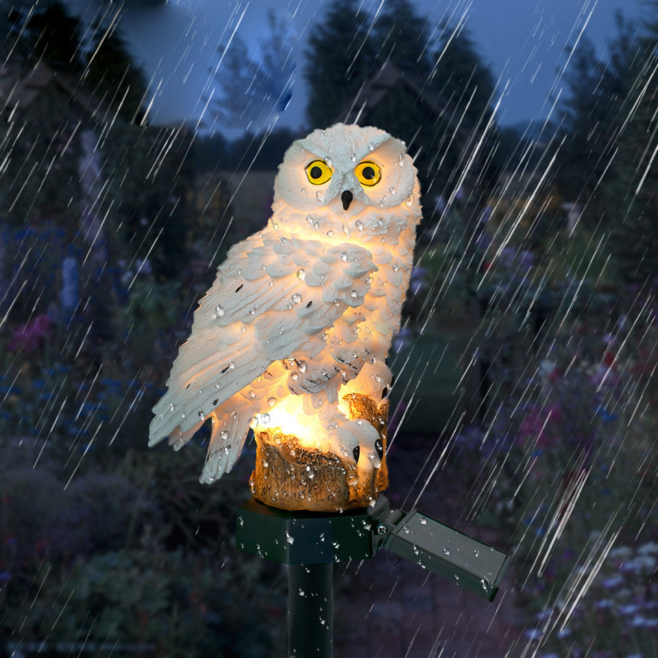 Solar Owl Statue Garden Light  - Bonsai Garden Ornaments review and price