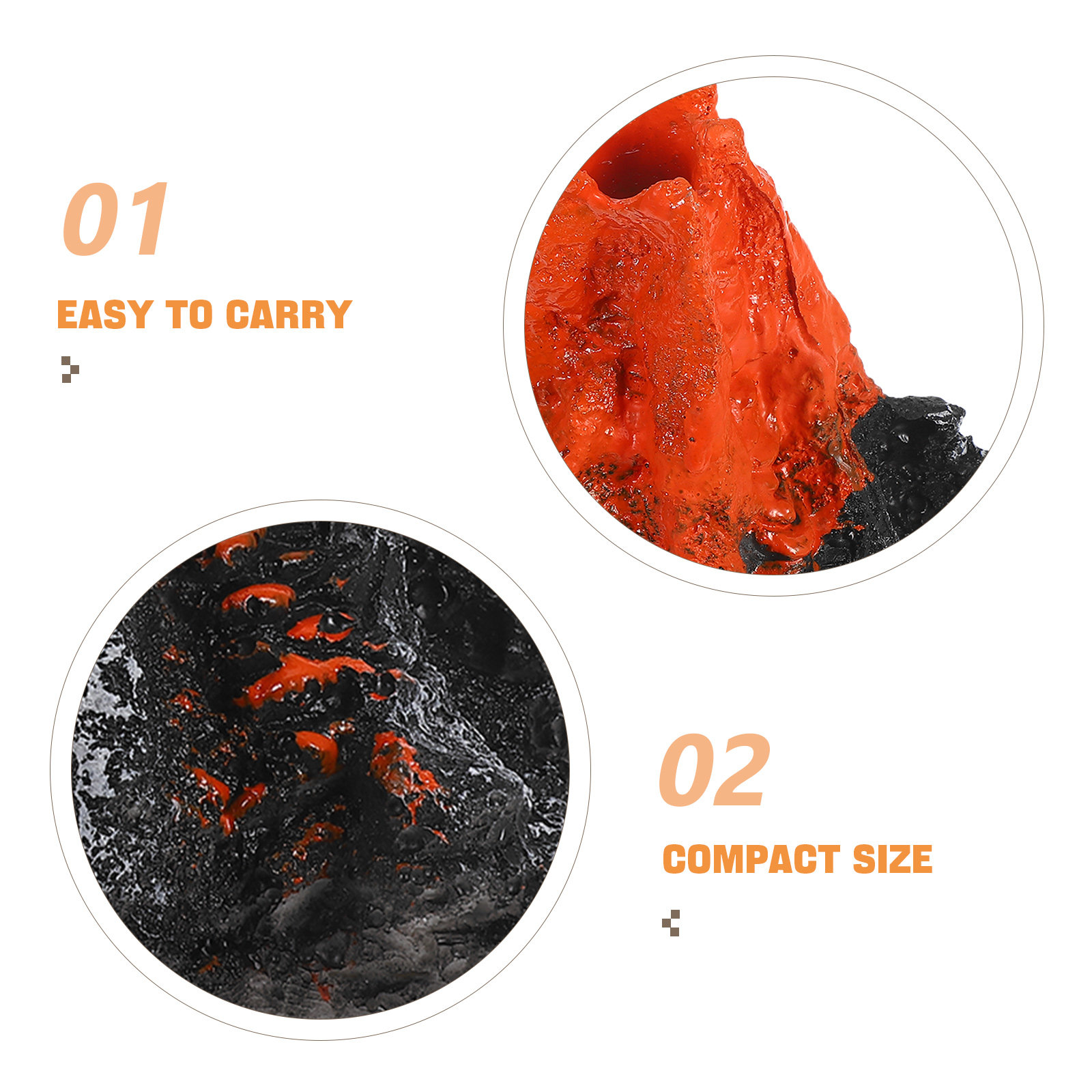 Mini Volcano Statue Resin Hand - Bonsai Garden Desk review and price