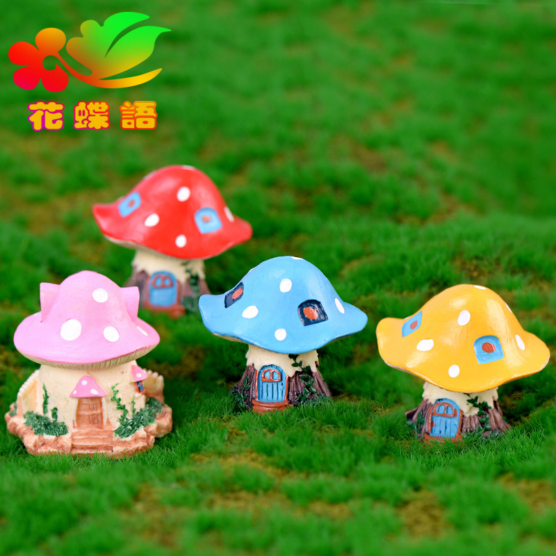 Colorful Garden Mushroom House - Bonsai Garden World review and price