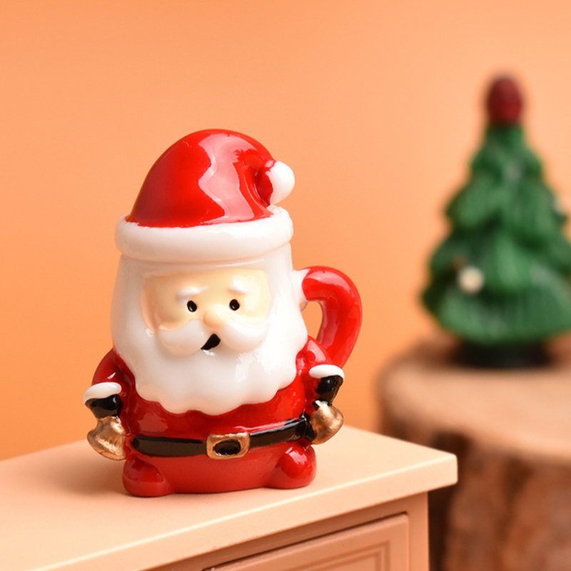 Mini Santa Teacup Ornament - R - Bonsai Garden Ornaments review and price