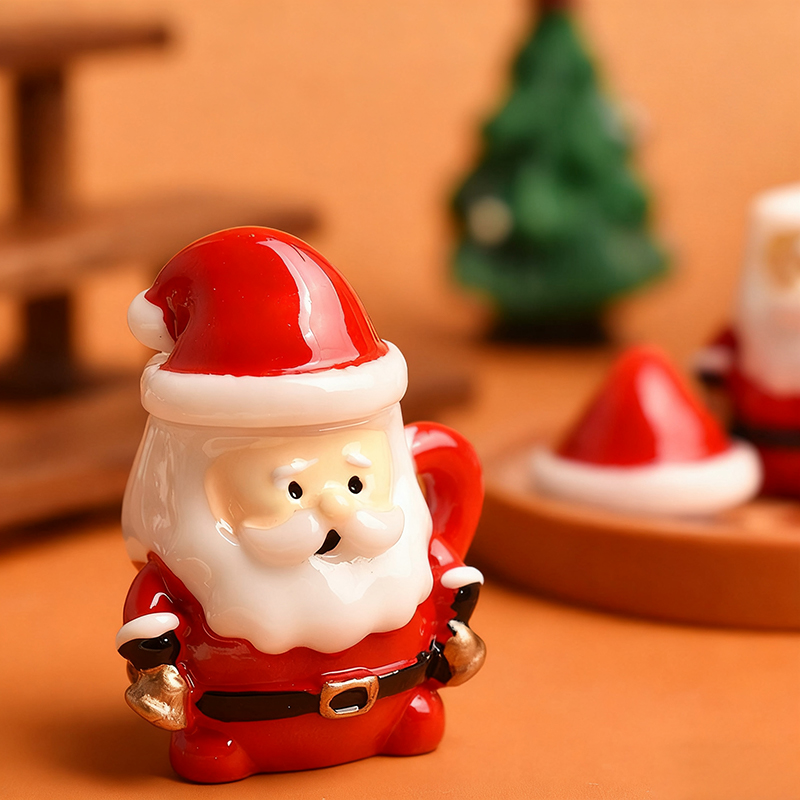 Mini Santa Teacup Ornament - R - Bonsai Garden Ornaments review and price