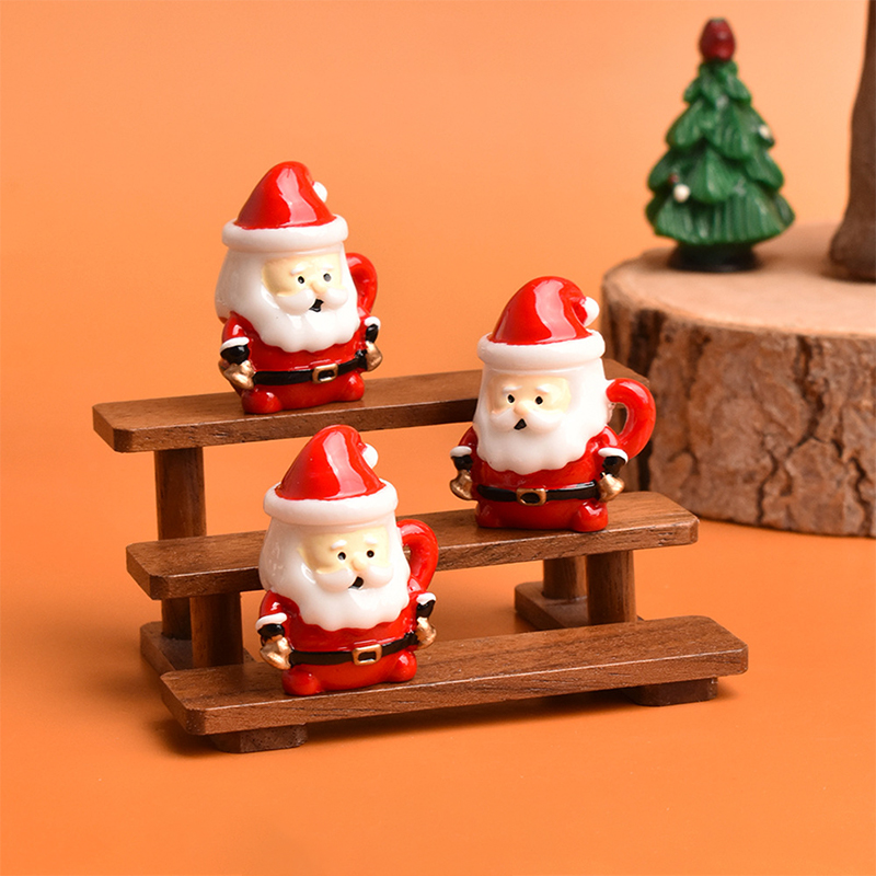 Mini Santa Teacup Ornament - R - Bonsai Garden Ornaments review and price