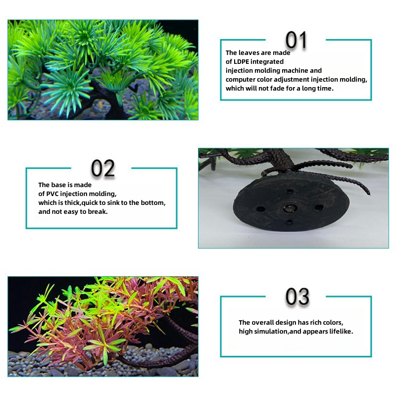 Aquarium bonsai tree, plant, f - Bonsai Garden Sushi review and price