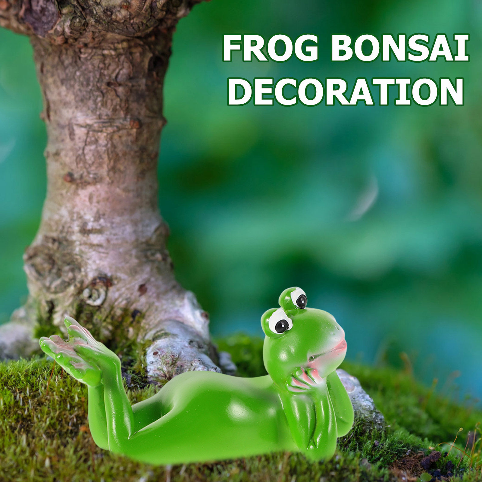 Resin Frog Garden Ornament Cut - Bonsai Garden Desk review and price