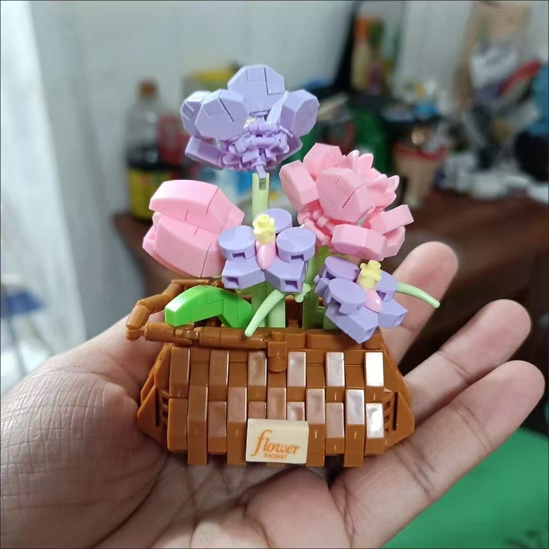 DIY Potted Rose Sunflower Plan - Bonsai Garden Lego Set review and price