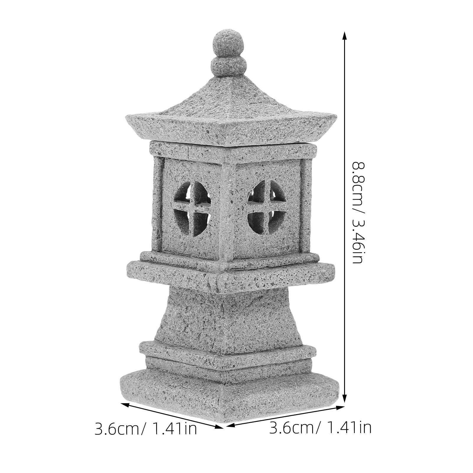 Mini Stone Lantern Pavilion Hi - Mini Bonsai Zen Garden review and price
