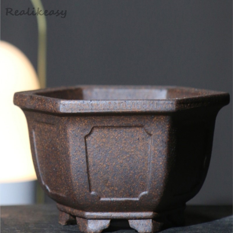 Purple Sand Flower Pot Hexagon - Mini Bonsai Zen Garden review and price